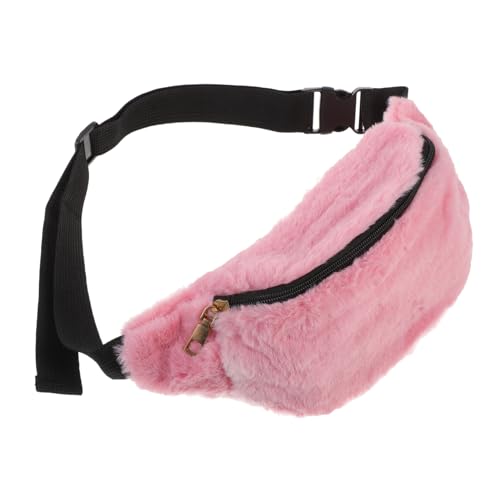 GALPADA Plüsch-hüfttasche Für Damen Tragbare Umhängetasche Leichtes Design Platz Für Schlüssel Brillen Kosmetika Für Herbst Und Winter Reisen Wandern Partys von GALPADA