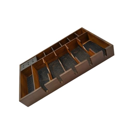 GALPADA Praktischer Elektrischer Haarschneider Halter aus Holz Friseurzubehör Organizer für Scheren und Haarwerkzeuge Langlebiger Salon Aufbewahrungsständer Platzsparend und Stabil von GALPADA