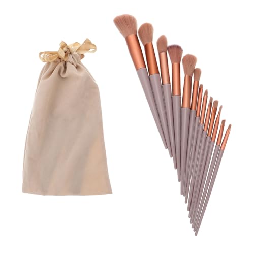 GALPADA Professionelles Teiliges Make Up Pinselset für Damen Langstielige Kosmetikpinsel aus Hochwertigen Kunstfasern Praktischer Samttasche für Puder Blush und Lidschatten Langlebig und von GALPADA
