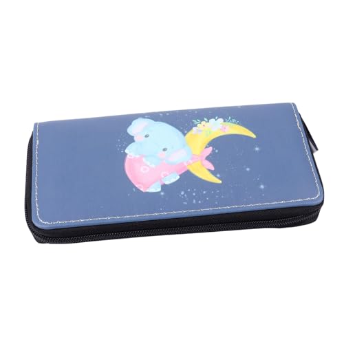 GALPADA Pu Leder Geldbörse Mit Elefantenmuster Langer Reißverschluss-Clutch Für Damen Kompakt Und Leicht Für Partys Und Besondere Anlässe Mit Vielen Fächern Zur Organisation Von Geld von GALPADA