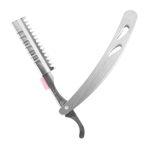 GALPADA Rasierer Barbier Rasieren Klinge Schaber Schneiden Gesicht Vintage-Friseurwerkzeuge Vintage Friseur Rasiermesser Werkzeug zum Formen des Bartes Rasiermesser für Friseur von GALPADA