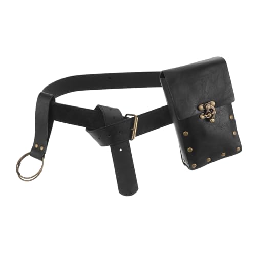 GALPADA Renaissance Gürteltasche Pu- Mittelalterliches Cosplay-zubehör Für Herren Und Damen Vielseitige Bauchtasche Für LARP Und Halloween Mit Großzügigem Stauraum Für Handy Und von GALPADA