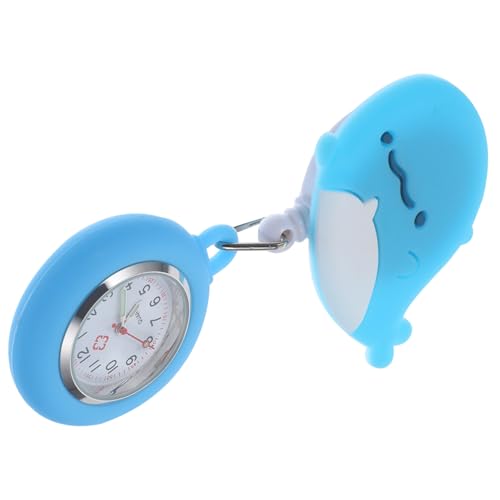GALPADA Retraktuelle Digitale Krankenschwester Uhr mit Silikonhülle Einziehbare Taschenuhr mit Wecker Clip Uhr für Damen Pflegepersonal Langlebig Präzise Zeitmessung Modisch und Praktisch von GALPADA