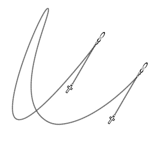 GALPADA Retro Brillenband Aus Schwarze Anti Rutsch Brillenhalterung Mit Kreuz Praktischer Aufhänger Für Sonnenbrillen Und Ideal Für änner Und von GALPADA