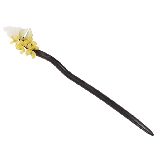 GALPADA Retro Holz Haarstab mit Blumendekor Antiker Chinesischer Haarschmuck für Damen Glatte Kanten Langlebig und Leicht für Dutt und Hochsteckfrisuren bei Alltag und Festlichkeiten GALPADA Retro Holz Haarstab mit Blumendekor Antiker Chinesischer Haarschmuck für Damen Glatte Kanten Langlebig und Leicht für Dutt und Hochsteckfrisuren bei Alltag und Festlichkeiten von GALPADA