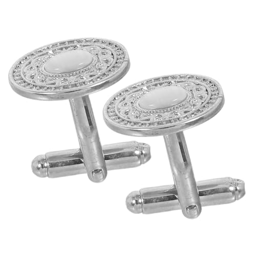 GALPADA Retro Manschettenknöpfe formelle Anzugsaccessoires Manschettenknöpfe für Herren Business Prom Kupfer Silber von GALPADA