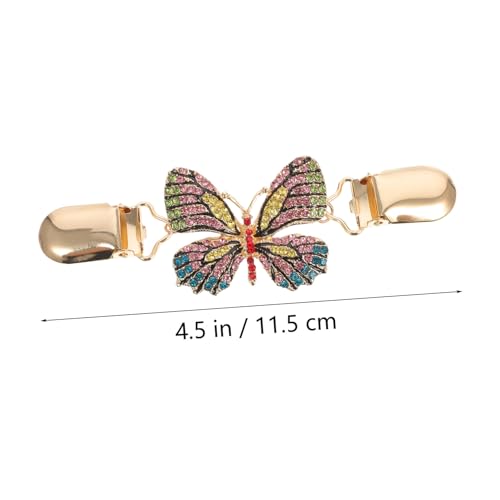 GALPADA Retro Schmetterling Brosche Strickjacken Clip aus Legierung Langlebiger Schalhalter für Pullover Cardigan und Blusen Modischer Cloak Clasp für Damen Geeignet für Arbeit und von GALPADA