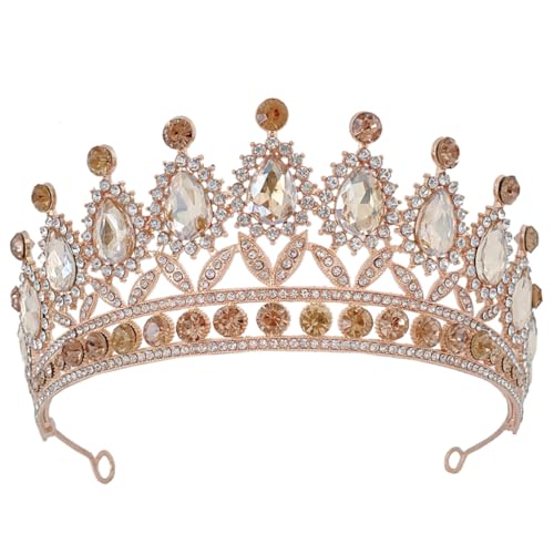GALPADA Rhinestone Brautkrone aus Leichte Flexible Tiara mit Barock Design Komfortabel für Hochzeit Abschlussball Homecoming Damen Kopfaccessoire von GALPADA