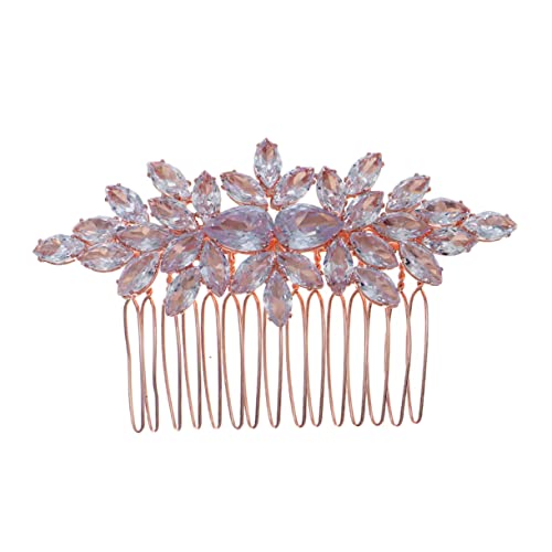 GALPADA Rhinestone Haarkamm für Bräute Eleganter Hochzeits Haarschmuck mit Wasserfall Design für und Mädchen Perfektes Accessoire für Hochzeiten und Partys von GALPADA
