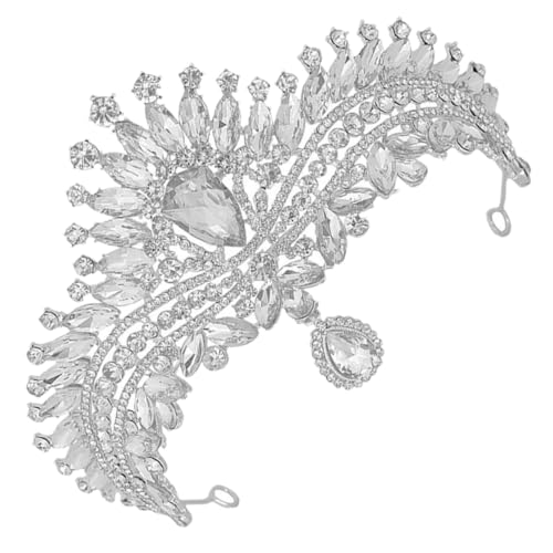 GALPADA Rhinestone Tiara Brautkrone Glänzend Hochzeit Haarschmuck Damen Haarreif Für Party Abschlussball Junggesellinnenabschied von GALPADA
