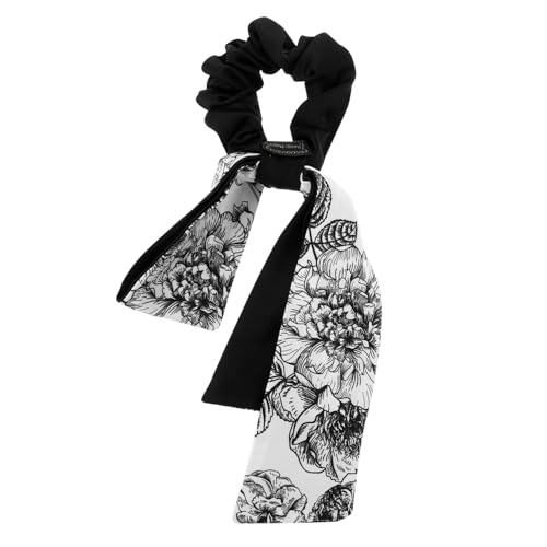 GALPADA Satin Haargummi mit Stoffband Elastisch Großes Haarschleifen Accessoire für Mädchen Dehnbares Pferdeschwanz Haargummi mit Frischem Farbdesign Vielseitig für Alltag und Party von GALPADA