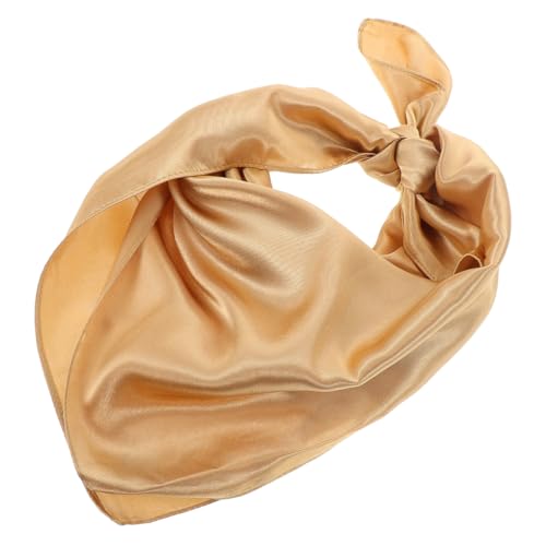 GALPADA Schals Für Frauen Schwarzer Schal Mit Goldenem Aufdruck - Federn Goldene Halstücher Damemode-Verpackungsfarbenfrauen-Goldener Schalzusatz Seidentuch Einfarbig Goldene Halstücher von GALPADA