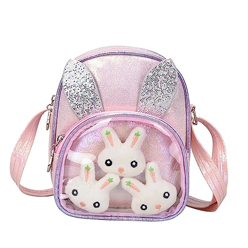 GALPADA Schicke Kinder Schultasche Mit Reißverschluss Design Glitzernde Umhängetasche Aus Pu Material Für Jungen Und Mädchen Für Außenbereich Und Aufbewahrung Von Kleinigkeiten von GALPADA