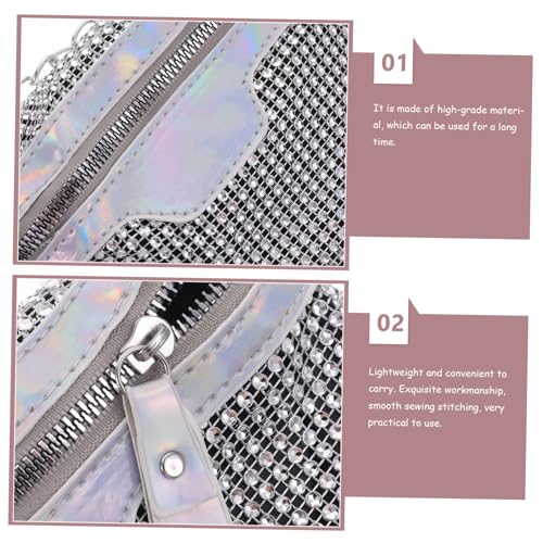 GALPADA Schimmernde Bauchtasche Damen mit Glitzer Strass Modisch Vielseitig für Shopping Reisen Alltag und Outdoor von GALPADA