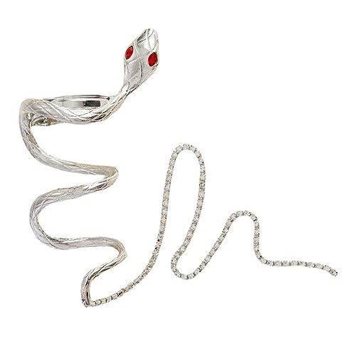 GALPADA Schlangen Haarkette Haarklammer für Langes Haar Einzigartiger Ponytail Clip mit Ketten Design für Partys Shopping und Besondere Anlässe für und Mädchen von GALPADA