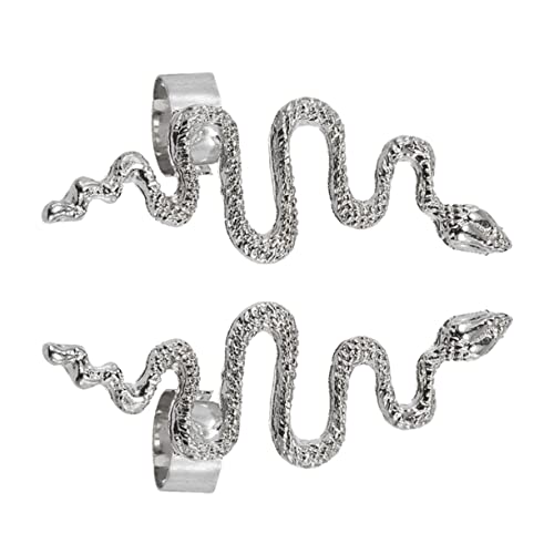 GALPADA Schlangenförmige Ohrringe 2 Stück Damen Legierung Zarter Ohrschmuck Kreatives Design für Alltag und Besondere Anlässe von GALPADA