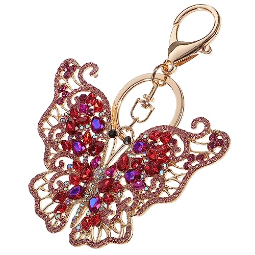 GALPADA Rhinestone Schlüsselanhänger Im Schmetterlingsdesign Für Glitzernde Kette Elegantes Accessoire Für Taschen Und Rucksäcke Als Für Frauen Und Mädchen von GALPADA