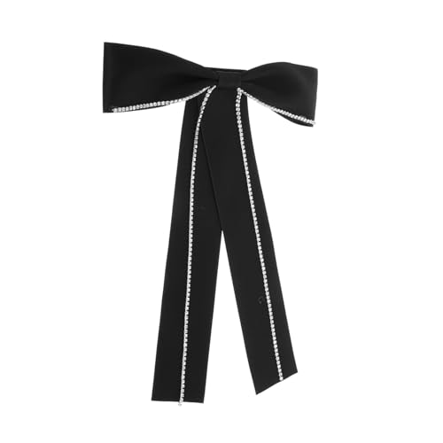 GALPADA Schwarze Stoff Schleifenbrosche Damen Anstecknadel Verarbeitung Modisches Design Wiederverwendbares Accessoire für Hemden Uniformen Festliche Anlässe Geschenkidee von GALPADA
