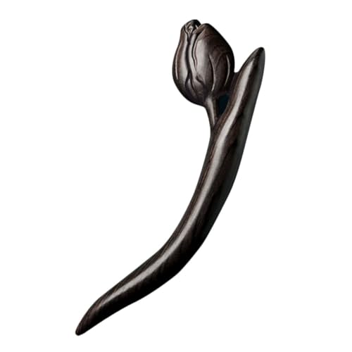 GALPADA Schwarzer Haarstab Holzhaarnadel für Dutt Haarschmuck Vintage Haarstylingstab Langlebig Eleganter Haarschmuck für Damen und Besondere Anlässe von GALPADA