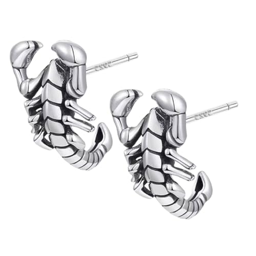 GALPADA Scorpion Ohrstecker Herren Vintage Stil Retro Ohrschmuck Design Ohrringe für Männer Individuelles Statement Accessoire von GALPADA