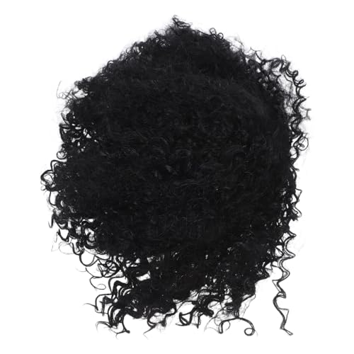 GALPADA Short Afro Curly Wig für Damen Synthetische Hitzebeständige Fasern Leicht und Atmungsaktiv Schwarzer Afro-look für Kostümpartys Maskeraden Cosplay und Alltag Einfach zu Pflegen von GALPADA