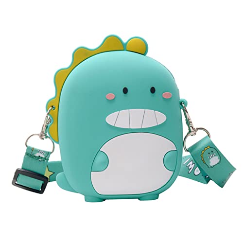 GALPADA Silikon Umhängegeldbeutel Kleine Crossbody Münztasche Leicht und Praktisch für Jungen und Mädchen in Grün von GALPADA