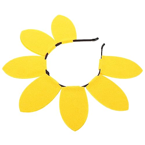 GALPADA Sonnenblumen-stirnband Kopfschmuck Für Blumenstirnband Sonnenblumen-haarschmuck Gänseblümchenkostüm Halo-haar-accessoires Haarreifen Für Frau Zubehör Sonnenblumenkopf Kunststoff von GALPADA