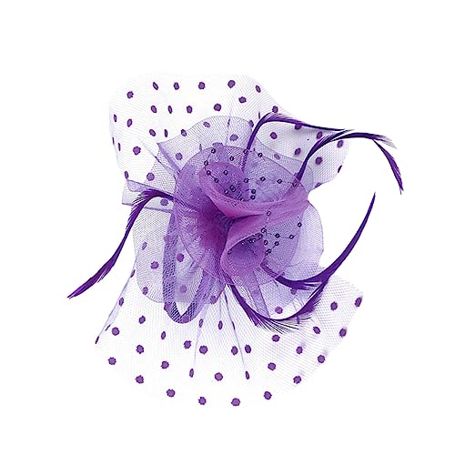 GALPADA Spitzenblumenhut halloween kopfschmuck halloween kopfbedeckung faschings kopfschmuck kopfhoerer Faszinator Tea-Party-Hüte Hochzeitshaarband Party-Kopfbedeckung Gittergewebe Violett GALPADA Spitzenblumenhut halloween kopfschmuck halloween kopfbedeckung faschings kopfschmuck kopfhoerer Faszinator Tea-Party-Hüte Hochzeitshaarband Party-Kopfbedeckung Gittergewebe Violett von GALPADA