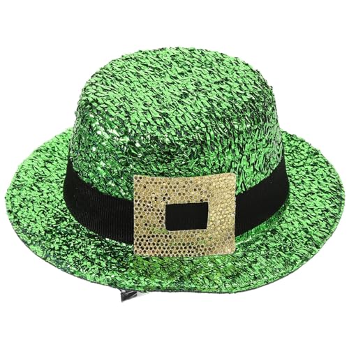 GALPADA Klee Hut Haarnadelkurve Zum St. Patrick’s Day St. Patricks Day Glitzer-haarspangen Kleeblatt-haarspangen Alligator-haarspangen Mini-hut-haarspange Fräulein Plastik Irland Mädchen von GALPADA