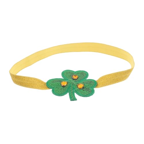 GALPADA Patrick Day Shamrock Haarband Verstellbare Glitzernde Kopfbedeckung Für Komfortables Und Leichtes Kostümzubehör Für Feiertagsfeiern Für Festliche Anlässe von GALPADA