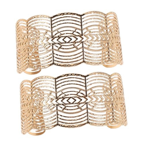 GALPADA Statement Armreif Metall Lace Open Wide Cuff Bangle Geometrisch Hollow Draht Wickel Schmuck Damen Modeschmuck von GALPADA