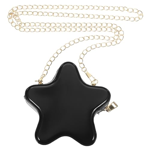 GALPADA Stern-Tasche Süße Cartoon-3D-Stern-Umhängetasche Stern-Geldbörse Sternförmige Tasche Für Frauen Und Mädchen Kawaii-Tasche Schwarz von GALPADA