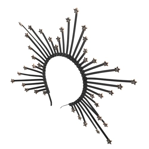 GALPADA Retro Elegantes Headdress Für Frauen Exaggerierter Heiligenschein Haarreif Für Karneval Halloween Fotografie Und Besondere Anlässe Perfektes Accessoire Für Partys Und Cosplay von GALPADA