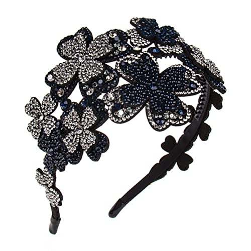 GALPADA Stirnband Mit Strasssteinen Für Frauen Blumenform-kopfschmuck Elastisches Haarband Für Party Und Alltag GALPADA Stirnband Mit Strasssteinen Für Frauen Blumenform-kopfschmuck Elastisches Haarband Für Party Und Alltag von GALPADA