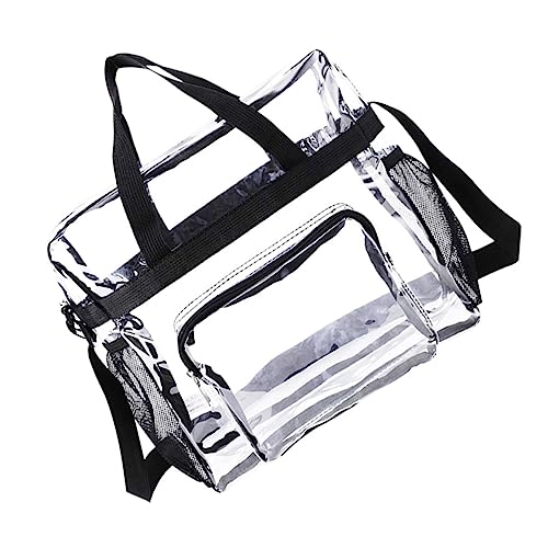 GALPADA 1stück Transparente Strandtasche Mit Verstellbarem Schultergurt Große Kapazität Für Handtücher Wasserflaschen Und Sonnencreme Für Reisen Und Sommer Am Strand von GALPADA