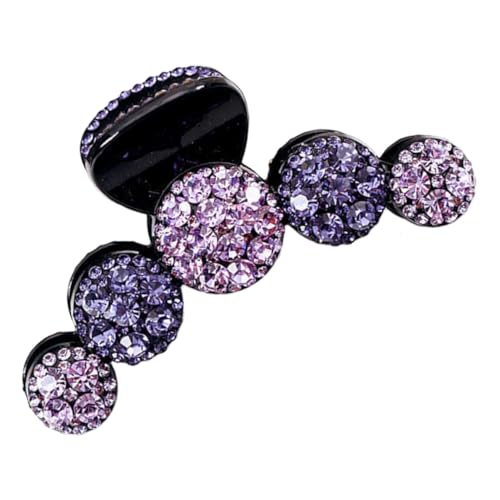 GALPADA Strass Haarklammer Haarschmuck für Frauen und Mädchen Violette Haarspange Dekorative Haarkralle mit Funkelnden Schmucksteinen Eleganter Haarclip für Alltag und Festlichkeiten von GALPADA