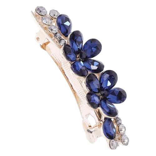 GALPADA Strass Haarklammer Haarspange mit Funkelnden Kristallblumen Eleganter Brautschmuck für Hochzeit Party und Besondere Anlässe Modisches Damen Haarstyling Zubehör Mini Haarklammer von GALPADA