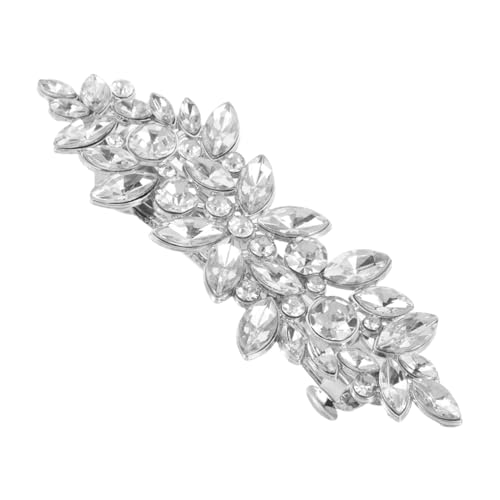 GALPADA Strass Haarspange Mit Glitzersteinen Für Damen Und Mädchen Robustes Clip-design Für Hochzeit Party Und Alltag Befestigt Oder Seitensträhnen Sicher von GALPADA