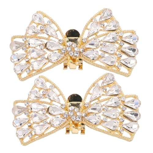 GALPADA Strass Schuhclips Schnalle Bowknot Design Glänzend Abnehmbar Schuhschmuck für Pumps Damen Hochzeit Party Modische Schuhdekoration von GALPADA