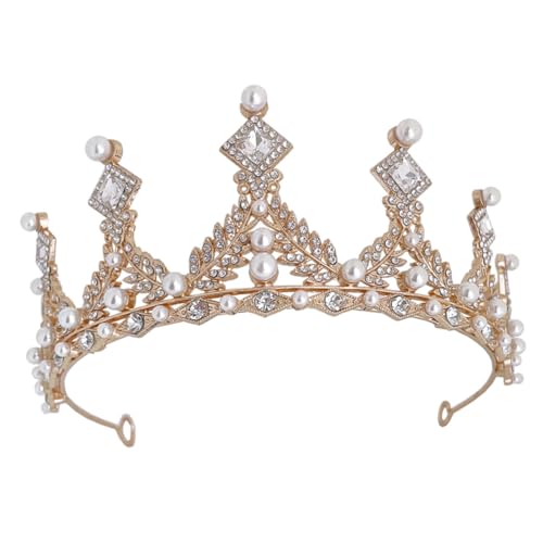 GALPADA Strass Tiara Haarreif Braut Krone Damen Kopfschmuck für Hochzeit Geburtstag Party Festliche Anlässe von GALPADA