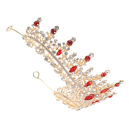 GALPADA Strass Tiara Krone für Braut Hochzeit Haarschmuck Damen Glänzend Vintage Barock Stil Festlicher Kopfschmuck für Besondere Anlässe und Partys von GALPADA