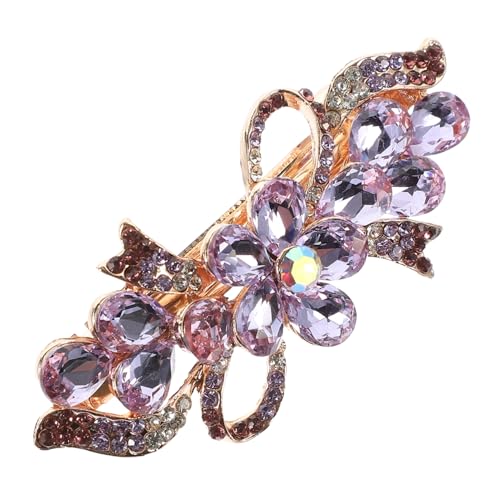 GALPADA Strasssteine Haarklammer Damen Frühling Haarspange Glitzernde Haarclip mit Kristallverzierung für Braut und Temperamentvolles Styling Mittlere Robust und Elegant von GALPADA