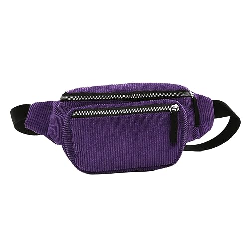 GALPADA Cord Bauchtasche Damen Outdoor Gürteltasche Tragbare Hüfttasche Mit Großem Fassungsvermögen Für Reisen Radfahren Und Einkaufen von GALPADA