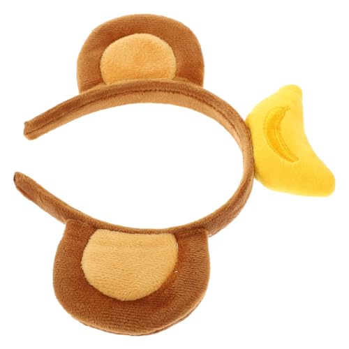 GALPADA Stirnband Mit Affenohren Und Banane Oben Tierohren-stirnband Cosplay-stirnband Aus Stoff Für Partys Maskeraden Und Halloween von GALPADA