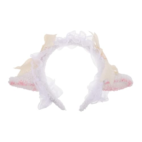 GALPADA Lustiges Lolita-stirnband Mit Süßen Lammohren Und Spitzenverzierung Kopfbedeckung Für Cosplay Partys Und Alltag Perfektes Accessoire Für Mädchen Und von GALPADA