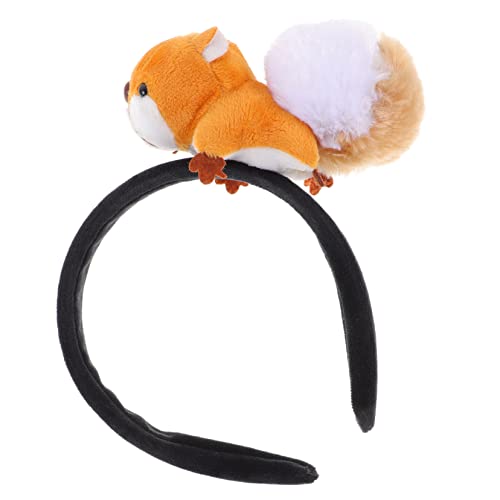 GALPADA Süßes Plüsch Squirrel Haarband für Erwachsene Cartoon Tier Stirnband für Partys Festivals und Kostüme Kopfdekoration für Fröhliche Anlässe von GALPADA