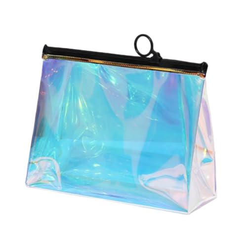 GALPADA TPU Transparente wasserdichte Kosmetiktasche mit Großem Stauraum Portable Make Up Tasche für Reisen und Alltag Langlebig Durchsichtig Multifunktional Kompakt Geeignet für Damen von GALPADA
