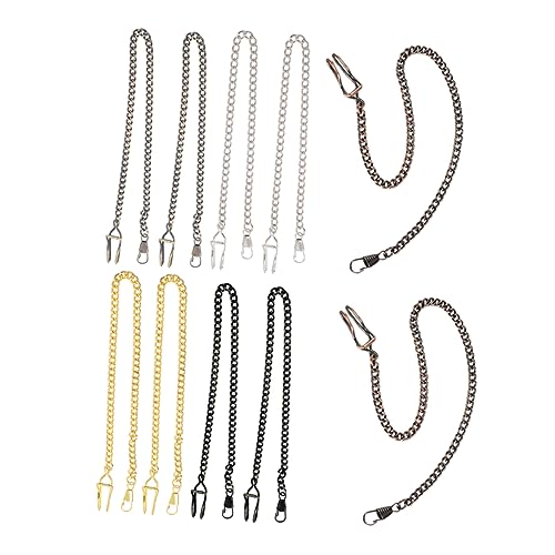 GALPADA Taschenuhr Kette 10 Stück Retro Legierung Halskette Selbstgemacht 37,5cm Für Männer Und Frauen Vintage Metallkette Für Taschenuhren Jeansgürtelkette Schlüsselanhänger von GALPADA