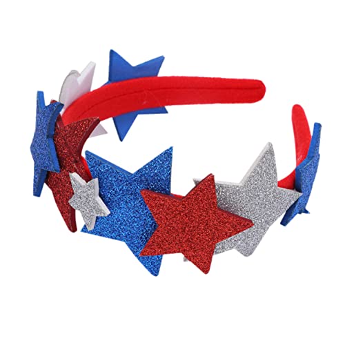 GALPADA Stirnband Mit Us-amerikanischer Flagge Uns Haarschmuck Patriotische Kopfbedeckung Us-unabhängigkeitstag-stirnband 4. Juli Unabhängigkeits-stirnband Vereinigte Staaten von GALPADA