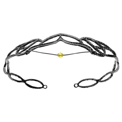 GALPADA Tiara Haarreif Stirnband Braut Haarschmuck Damen Hochzeit Brautjungfern Haarschmuck Schwarz Vintage Stil GALPADA Tiara Haarreif Stirnband Braut Haarschmuck Damen Hochzeit Brautjungfern Haarschmuck Schwarz Vintage Stil von GALPADA
